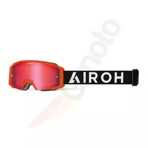 Airoh Blast XR1 Orange Matt Motorradbrille Rot Verspiegeltes Glas (1 Glas enthalten)-3