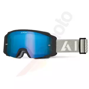 Gafas de moto Airoh Blast XR1 Negro Mate Lente azul espejada (1 lente incluida)-1