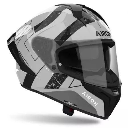 Casque moto intégral Airoh Matryx Scope White Gloss XS-2