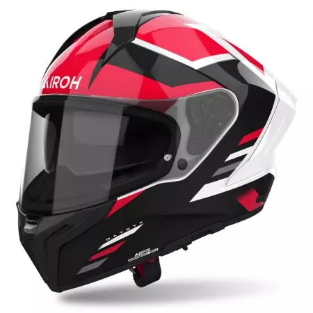 "Airoh Matryx Thron Red Gloss S" integruotas motociklininko šalmas - MX-T55-S