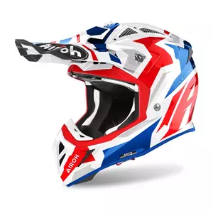 Airoh Aviator Ace Swoop Red/Blue Gloss S Cască de motocicletă enduro Airoh Aviator Ace Swoop Red/Blue Gloss S