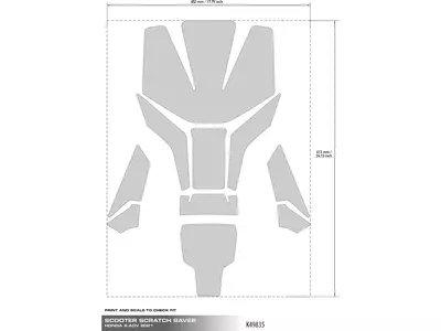 "Uniracing" saugos lipdukai, skirti "Honda X-ADV" salono dangčiams-3