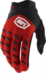 Mănuși de motocicletă 100% Procent Airmatic culoare negru/roșu M-1