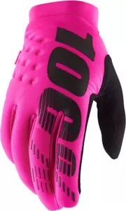 Γάντια μοτοσικλέτας 100% Percent Brisker χρώμα ροζ L - 10003-00027