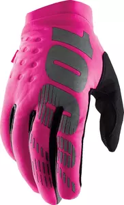 Dámské rukavice na motorku 100% Procento Brisker barva růžová L - 10005-00008
