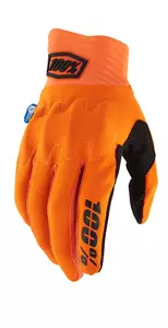 Guantes de moto 100% Porcentaje Cognito Smart Shock color naranja fluo L-1