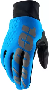Motoristične rokavice 100% odstotek Brisker Hydromatic barva črna/modra L - 10018-00007
