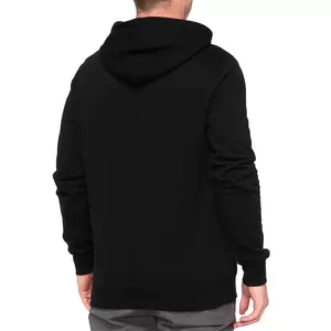 Fleece sweatshirt med huva 100% Procent Klassisk färg svart S-2