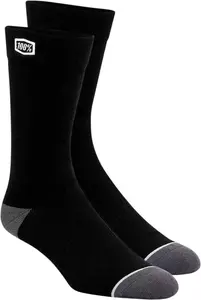 Ponožky 100% Percentuálne Jednofarebné čierne veľkosť S/M-1