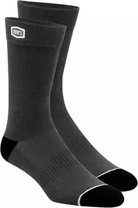 Socken 100% Prozent Einfarbig grau Größe S/M - 20050-00002