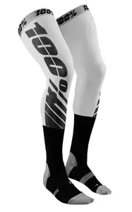 Skarpety sportowe 100% Procent REV Knee Brace czarny/szary/biały rozmiar S/M - 20052-00005