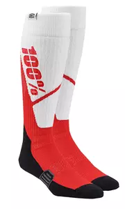 100% Torque Comfort Moto ponožky biela/tmavomodrá veľkosť S/M-1