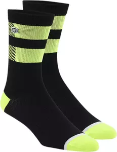 Ponožky 100% Procent Flow barva fluo black L/XL-1