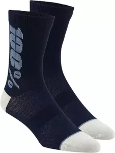 Socken 100% Prozent Rythym Farbe navy blau/weiß S/M-1