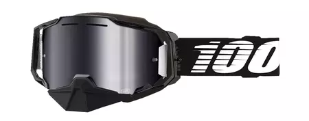 Gogle narciarskie 100% Procent model Armega Black czarny mat szybka czarna-1