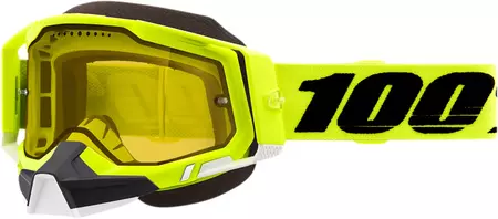 Síszemüveg 100% Százalékos modell Racecraft 2 Snowbird szín fehér/barna arany tükörüveg-1