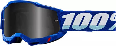 Motorcykelbriller 100% procent model Accuri 2 Sand farve blå mørkt røgfarvet glas - 50020-00002