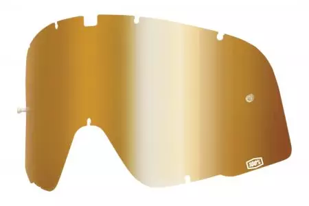Leče očal 100% odstotkov Barstow Classic Legend zlata zrcalna barva z Anti-Fog - 59001-00003