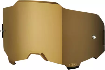 Šošovky okuliarov 100% Percent Armega farba gold dark mirror