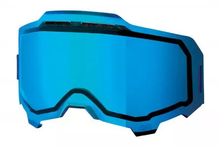 Brillenglas 100% Procent Armega doppelt belüftet Farbe blau Spiegel mit Anti-Fog-1