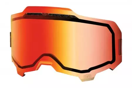 Goggle lins 100% Procent Armega dubbelventilerad färg röd spegel med Anti-Fog-1