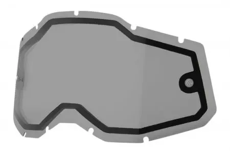Staklo za naočale 100% Percent Accuri 2 Racecraft 2 Strata 2 dvostruke boje smoke grey s Anti-Fog-1