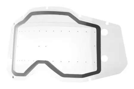 Lente de máscara 100% Percent Accuri 2 Racecraft 2 Strata 2 Forecast doble color transparente con Booms-1