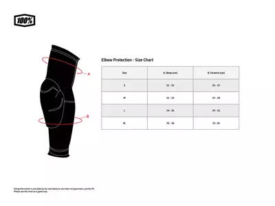 Protezioni per gomiti 100% Percent Teratec colore nero/grigio XL-3