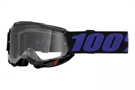 Gafas de moto 100% Percent modelo Accuri 2 Youth Moore color negro cristal transparente - 50024-00005