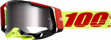 Skidglasögon 100% Procent modell Racecraft 2 Snowbird färg vit/brun guld spegelglas-1