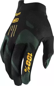 Mănuși de motocicletă 100% Procent iTrack Youth culoare negru/verde XL-1