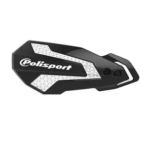 Polisport MX Flow Handschutzset schwarz und weiß - 8308200001