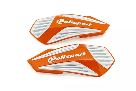 Zamjenska plastika za Polisport MX Air navlake za ručke, bijela i narančasta-1