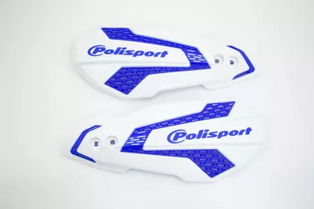 Vervangingsplastic voor Polisport MX Flow handbeschermers wit-blauw-1