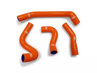 Samco oranje silicone radiatorslangset - KTM-109-OR
