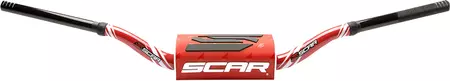 O2 Scar τιμόνι χαμηλό κόκκινο, κόκκινο σφουγγάρι - S9142RD-RD