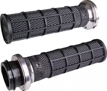 Odi V-Twin Hart-Luck Lock-On ručice mjenjača 25,4 mm crne i srebrne - V31HCW-BB-S