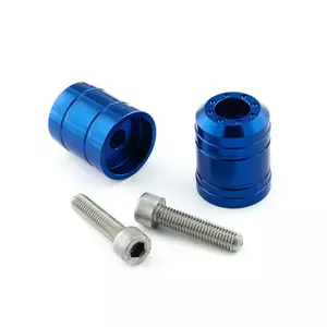 Extremidades do guiador em alumínio Pro Bolt Kawasaki azul-1