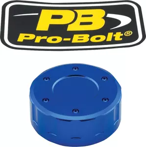 Pro Bolt behållarlock för kopplingsvätska i aluminium blå-1