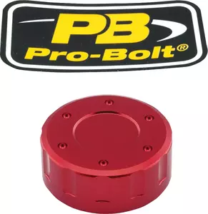 Tapa de aluminio Pro Bolt para recipiente de líquido de embrague rojo - RESR50Z2R