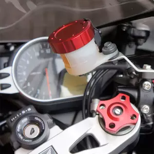 Pro Bolt aluminium dæksel til bremsevæskebeholder rød-1