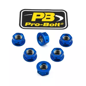 Dadi per pignoni Pro Bolt in alluminio M10x1,25 blu - SPN10DB