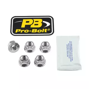 Dadi per pignoni Pro Bolt in acciaio inox M10x1,25 - SS6SPN10