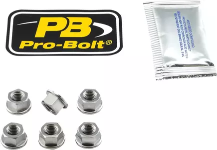 Tuercas dentadas de aluminio Pro Bolt M8x1,25-3