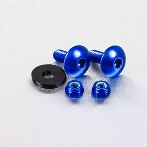 Pro Bolt tornillos de aluminio para matrícula azul-1