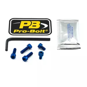 Parafusos da tampa do depósito de combustível Pro Bolt azul-1