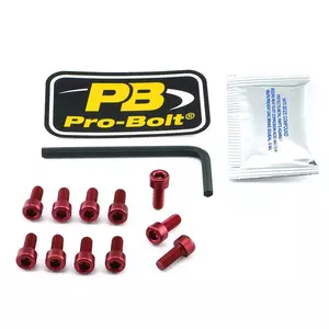 Pro Bolt üzemanyagbetöltő kupak csavarok piros-1