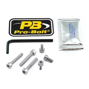 Parafusos da tampa do depósito de combustível Pro Bolt prateados - TTR123S