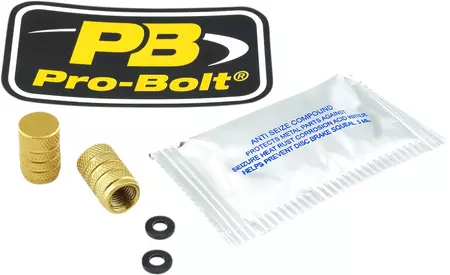Pro Bolt Aluminium Radventilkappe gold-2
