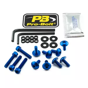 Pro Bolt aluminiu șuruburi de aluminiu set de șuruburi Yamaha albastru-1